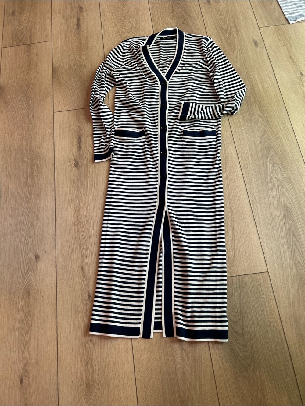 Ralph Lauren Navy and White Striped dress